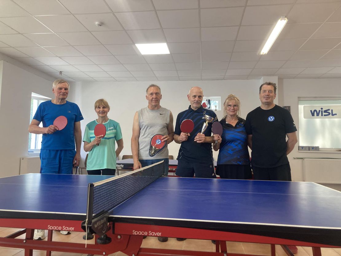SENJORŲ - MĖGĖJŲ, 65+ amžiaus grupėje, birželio šeštadienio stalo teniso turnyras