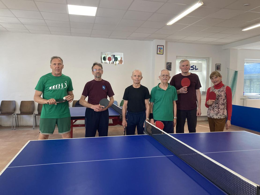 SENJORŲ - MĖGĖJŲ, 65+ amžiaus grupėje, stalo teniso turnyras